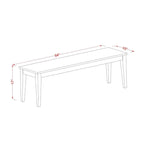 Dining Table Set Contains a Rectangle Kitchen Table and Dining Chairs with a Bench