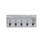 Wall Mounted Storage Rack with Upper Shelf and Storage Hooks