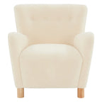 Faux Shearling Accent Chair - 31 In W x 27 In D x 33 In H