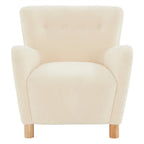 Faux Shearling Accent Chair - 31 In W x 27 In D x 33 In H