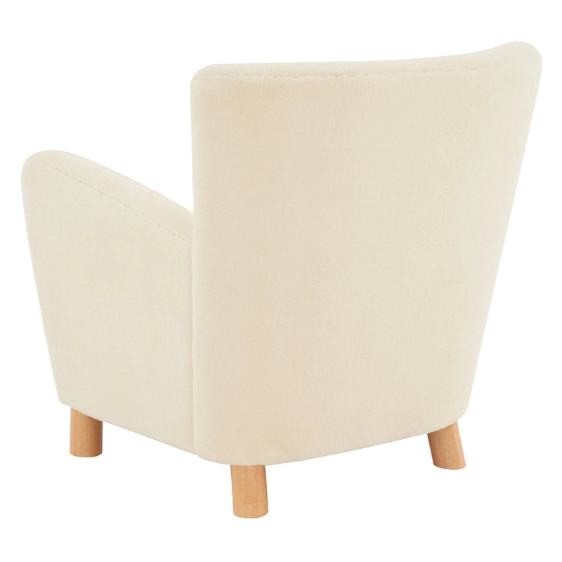 Faux Shearling Accent Chair - 31 In W x 27 In D x 33 In H