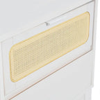 Wood 2-Drawer Bed Side Table