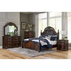 Formal Traditional Bedroom 5pc Set Cherry Finish