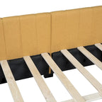 Full Size Upholstered Daybed with 2 Storage Drawers Sofa Bed Frame