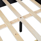 Full Size Upholstered Daybed with 2 Storage Drawers Sofa Bed Frame