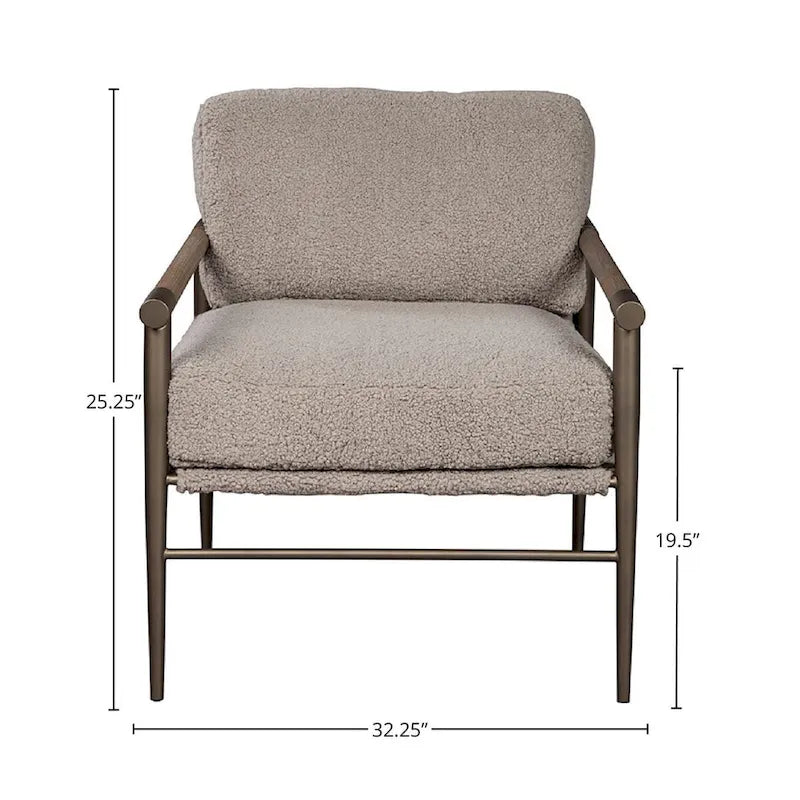 Upholstered Occasional Chair, Gray Wash