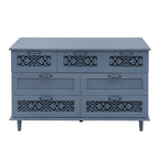 7 Drawer Cabinet,With Black Metal Handle