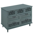 7 Drawer Cabinet,With Black Metal Handle