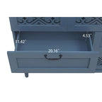 7 Drawer Cabinet,With Black Metal Handle