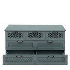 7 Drawer Cabinet,With Black Metal Handle