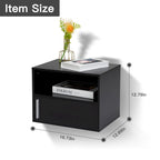 Set of 2 Wall-mounted Wooden Nightstand