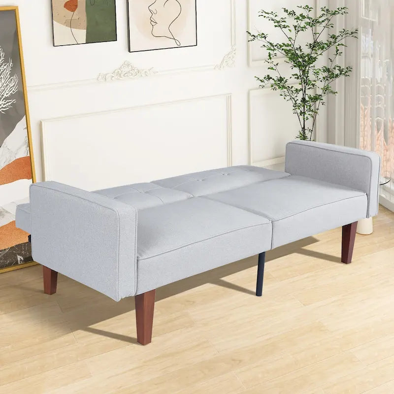 Futon Sofa Bed Memory Foam Couch Sleeper Daybed Foldable Convertible Loveseat