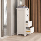 Freestanding storage cabinet with 4 drawers