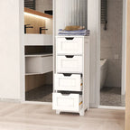 Freestanding storage cabinet with 4 drawers